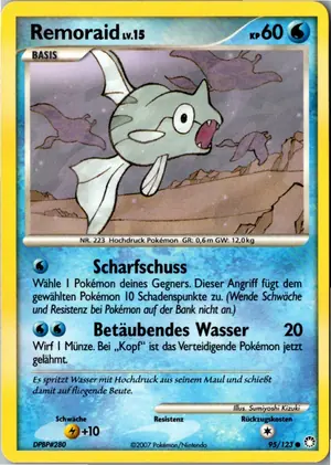 Pokémon-Karte Remoraid 95/123 Geheimnisvolle Schätze