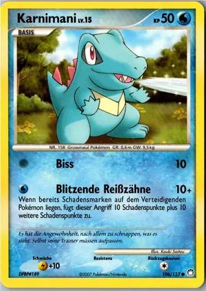 Pokémon-Karte Karnimani 106/123 Geheimnisvolle Schätze
