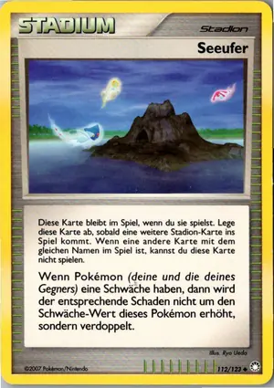 Pokémon-Karte Seeufer 112/123 Geheimnisvolle Schätze