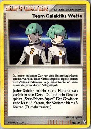 Team Galaktiks Wette Exemplar 2,25 €