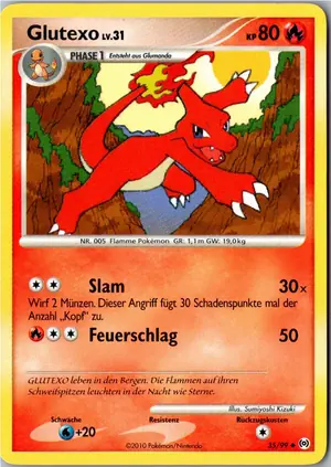 Pokémon-Karte Glutexo 35/99 Arceus