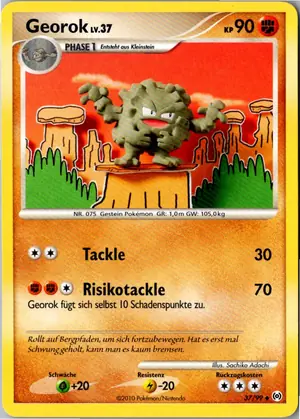Pokémon-Karte Georok 37/99 Arceus