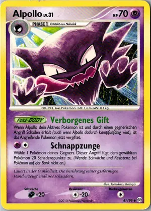 Pokémon-Karte Alpollo 41/99 Arceus