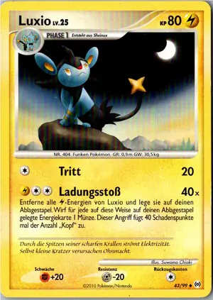 Pokémon-Karte Luxio 43/99 Arceus