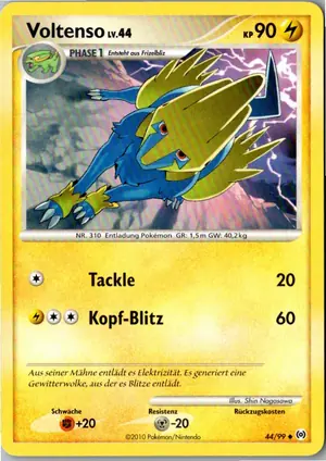 Pokémon-Karte Voltenso 44/99 Arceus