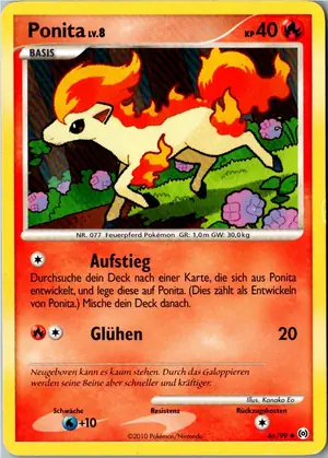 Pokémon-Karte Ponita 46/99 Arceus