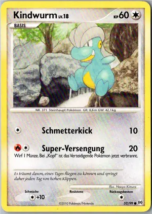 Pokémon-Karte Kindwurm 52/99 Arceus