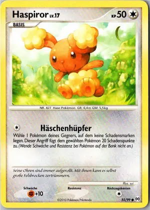 Pokémon-Karte Haspiror 55/99 Arceus