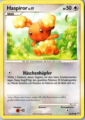 Pokémon-Karte Haspiror 55/99 Arceus