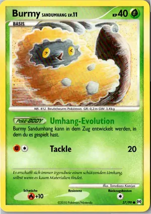 Pokémon-Karte Burmy Sandumhang 57/99 Arceus