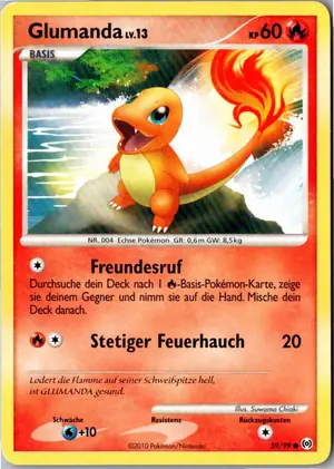Pokémon-Karte Glumanda 59/99 Arceus