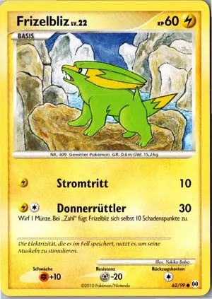 Pokémon-Karte Frizelbliz 62/99 Arceus