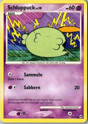 Pokémon-Karte Schluppuck 66/99 Arceus