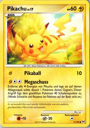 Pokémon-Karte Pikachu 71/99 Arceus
