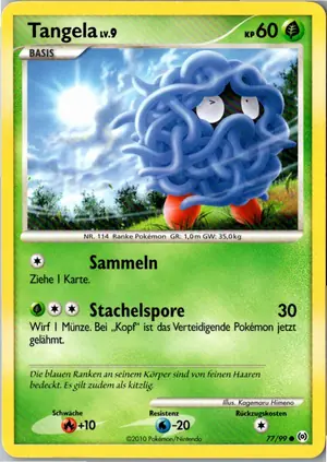 Pokémon-Karte Tangela 77/99 Arceus