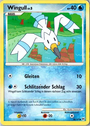 Pokémon-Karte Wingull 80/99 Arceus