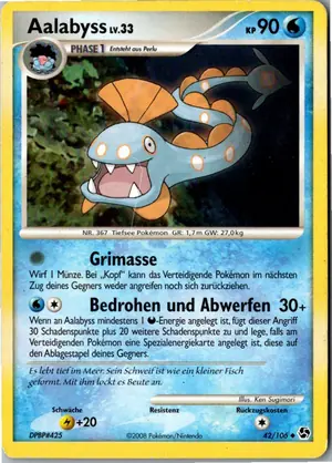 Pokémon-Karte Aalabyss 42/106 Epische Begegnungen