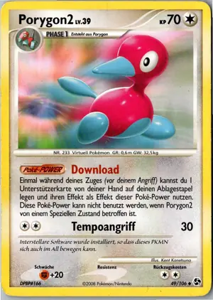 Pokémon-Karte Porygon2 49/106 Epische Begegnungen