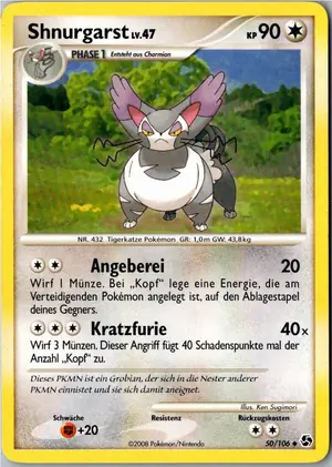 Pokémon-Karte Shnurgarst 50/106 Epische Begegnungen