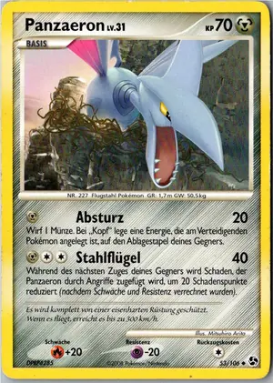 Pokémon-Karte Panzaeron 53/106 Epische Begegnungen
