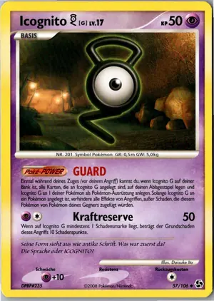 Pokémon-Karte Icognito G 57/106 Epische Begegnungen