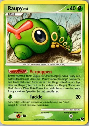 Pokémon-Karte Raupy 63/106 Epische Begegnungen