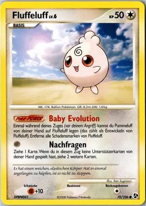 Pokémon-Karte Fluffeluff 70/106 Epische Begegnungen