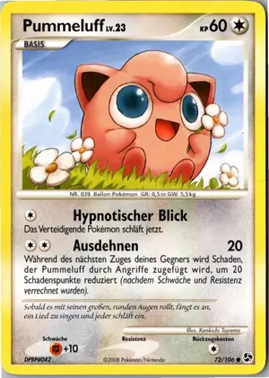 Pokémon-Karte Pummeluff 72/106 Epische Begegnungen