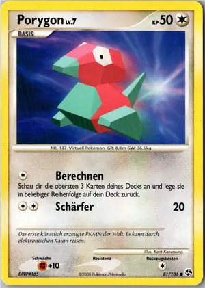 Porygon Exemplar 1,95 €