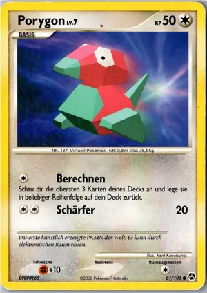 Porygon Exemplar 1,95 €