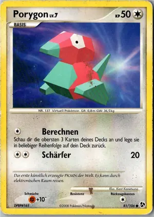 Porygon Exemplar 1,95 €