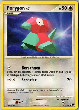 Porygon Exemplar 1,95 €