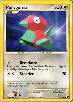 Porygon Exemplar 1,95 €