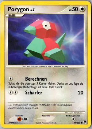Porygon Exemplar 1,95 €
