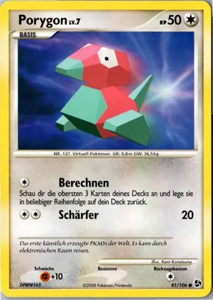Porygon Exemplar 1,95 €