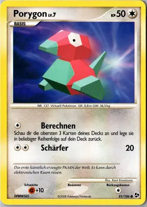 Porygon Exemplar 1,95 €