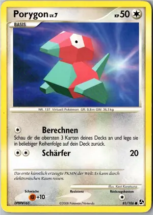 Porygon Exemplar 1,95 €