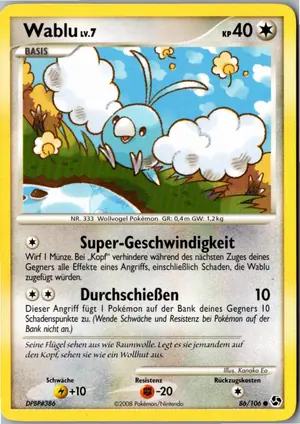 Pokémon-Karte Wablu 86/106 Epische Begegnungen