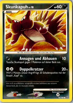 Skunkapuh Exemplar 2,25 €