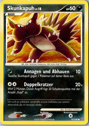 Skunkapuh Exemplar 2,25 €