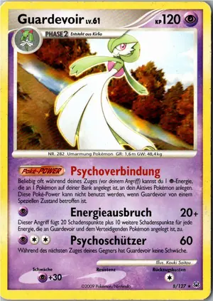 Pokémon-Karte Guardevoir 8/127 Platin
