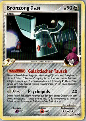 Pokémon-Karte Bronzong 41/127 Platin