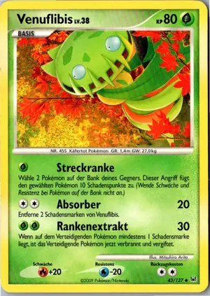 Pokémon-Karte Venuflibis 43/127 Platin