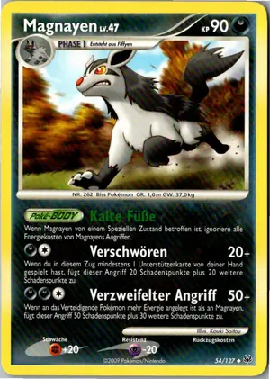 Pokémon-Karte Magnayen 54/127 Platin