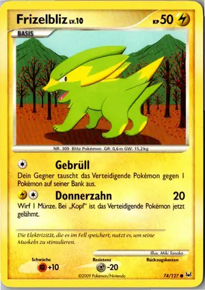 Pokémon-Karte Frizelbliz 74/127 Platin