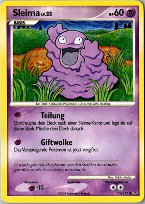 Pokémon-Karte Sleima 75/127 Platin