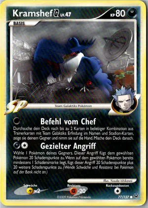 Pokémon-Karte Kramshef 77/127 Platin