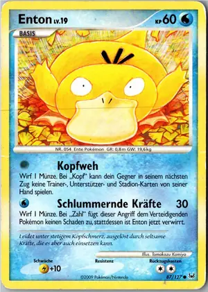 Pokémon-Karte Enton 87/127 Platin