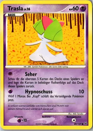 Pokémon-Karte Trasla 89/127 Platin