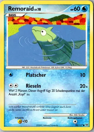 Pokémon-Karte Remoraid 90/127 Platin